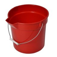 Heavy Duty Utility Bucket, 10 qt., Red