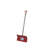 Snow Pusher w/ Hardwood Handle - Red 21" Blade