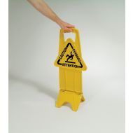 Rubbermaid® Stable Safety Sign, 2 SIDED, 26", YELLOW