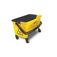 Rubbermaid® HYGEN™ Charging Bucket w/ Press Wringer - Yellow 40 QT