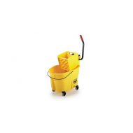 Rubbermaid® WaveBrake® Side Press Bucket & Wringer - Yellow 35 QT